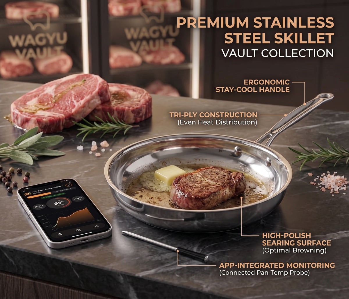 Stainless Steel Skillet