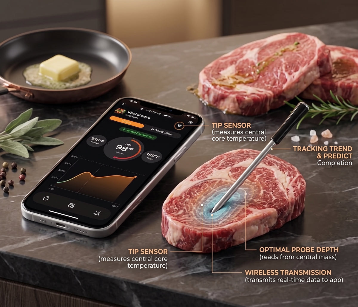 INKBIRD Wireless Meat Thermometer